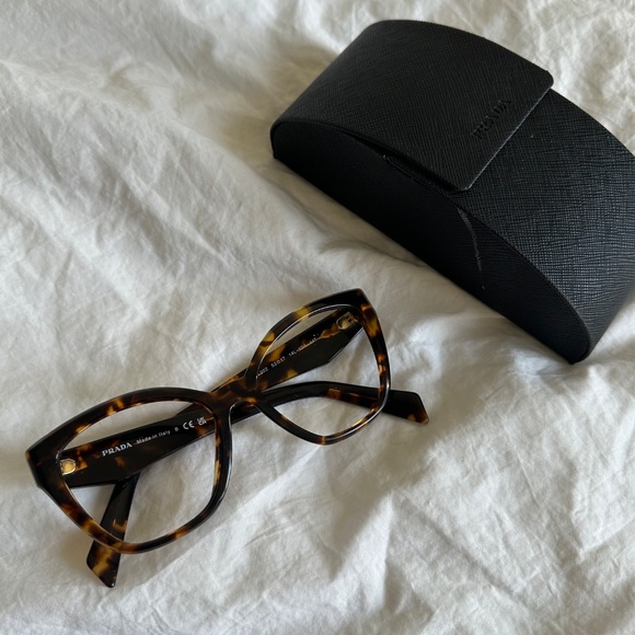 Prada Tortoiseshell Cat Eye Glasses (Frames Only) - Picture 2 of 9